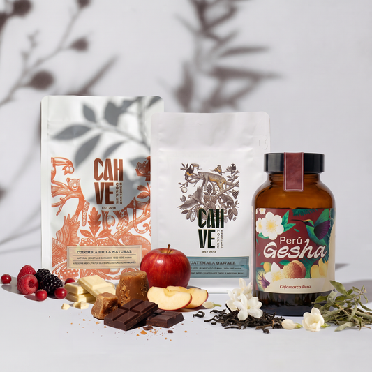 Promo - Colombia Huila Natural, Guatemala Qawale y Perú Gesha